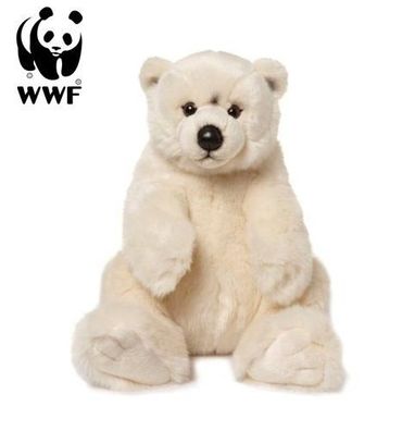 WWF Plüschtier Eisbär (sitzend, 32cm) Kuscheltier Bär Lebensecht Polarregion NEU