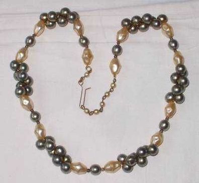 elegante alte Damen Perlen Halskette Modeschmuck