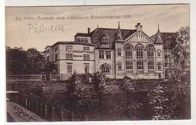 38198 Ak Pößneck Turnhalle Phönix Restaurant um 1910