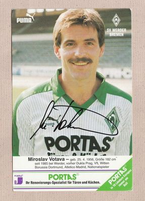 Miroslav Votava Werder Bremen - persönlich signiert