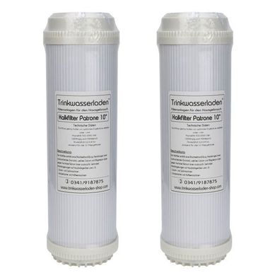 2x Kalkfilter 10" Wasserfilter Enthärtung Antikalk Ionenaustausch