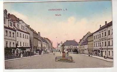 39881 Ak Hainichen in Sachsen Markt 1910
