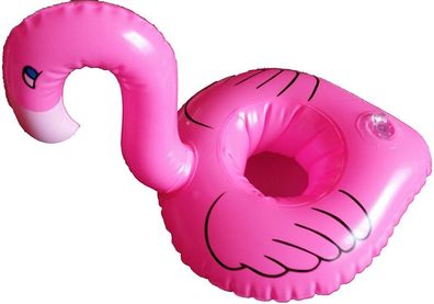 Aufblasbarer Flamingo Getränkehalter Badewanne Pool Tier Getränk Strand Deko