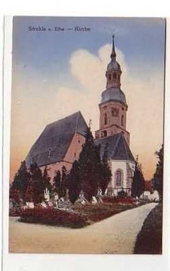 38574 Ak Strehla an der Elbe Kirche um 1910