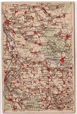 39004 WONA Landkarten Ak Nr. 769 Mutzschen usw. um 1930