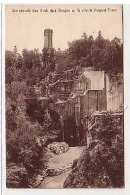 38719 Ak Steinbruch des Rochlitzer Berges und Turm 1928