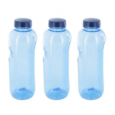 Trinkflasche 3 x 0,75 L Wasserflasche Tritan BPA frei