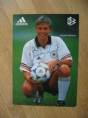 DFB Fußballnationalspielerin Sandra Minnert Autogramm