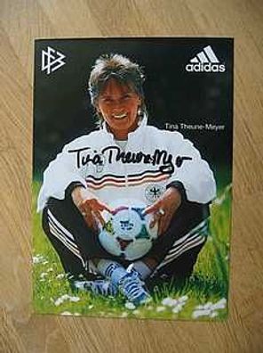 DFB Fußballnationalspielerin Tina Theune-Meyer Autogram