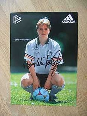 DFB Fußballnationalspielerin Petra Wimbersky Autogramm