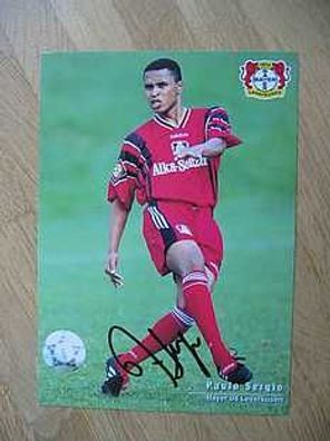Bayer Leverkusen Saison 95/96 Paulo Sergio Autogramm
