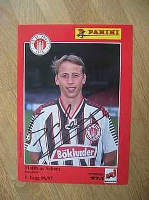 FC St. Pauli Saison 96/97 Matthias Scherz Autogramm