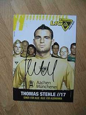 Alemannia Aachen Saison 06/07 Thomas Stehle Autogramm