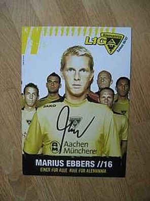 Alemannia Aachen Saison 06/07 Marius Ebbers Autogramm