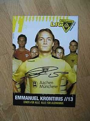 Alemannia Aachen Saison 06/07 Emmanuel Krontiris - handsigniertes Autogramm!!!