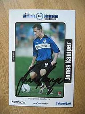 Arminia Bielefeld Saison 06/07 Jonas Kamper Autogramm