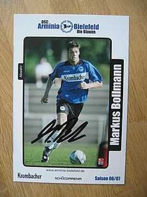 Arminia Bielefeld Saison 06/07 Markus Bollmann Autogram