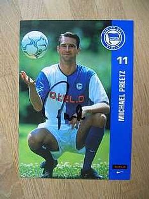 Hertha BSC Berlin Saison 01/02 Michael Preetz Autogramm