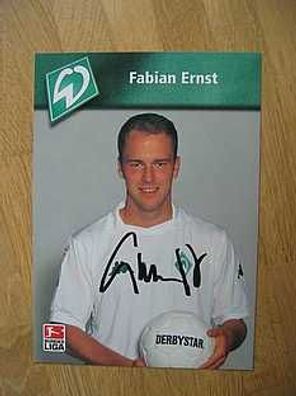 SV Werder Bremen Saison 02/03 Fabian Ernst Autogramm