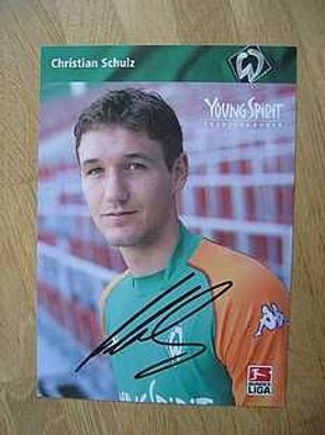 SV Werder Bremen Saison 03/04 Christian Schulz Autogram