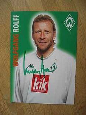 SV Werder Bremen Saison 05/06 Wolfgang Rolff Autogramm