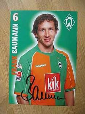 SV Werder Bremen Saison 05/06 Frank Baumann Autogramm