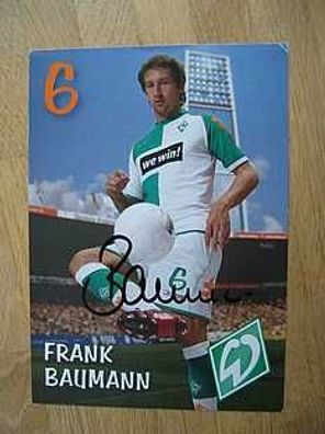 SV Werder Bremen Saison 06/07 Frank Baumann Autogramm