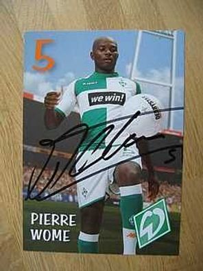 SV Werder Bremen Saison 06/07 Pierre Wome Autogramm