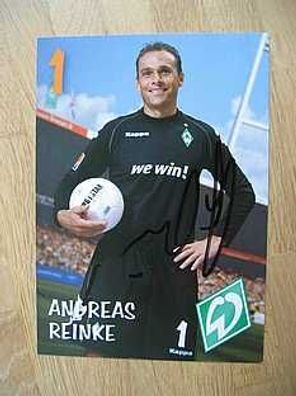 SV Werder Bremen Saison 06/07 Andreas Reinke Autogramm