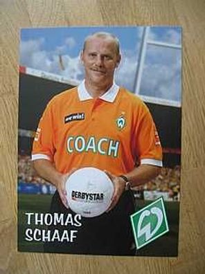 SV Werder Bremen Saison 06/07 Thomas Schaaf - Autogrammkarte!!!