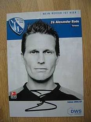 VfL Bochum Saison 06/07 Alexander Bade Autogramm