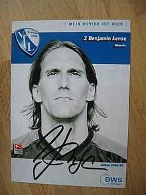 VfL Bochum Saison 06/07 Benjamin Lense Autogramm