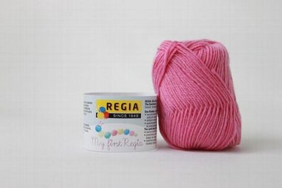 10,20€/100g) Regia My First Sockenwolle für Baby`s Kinder 25g Pink 01811