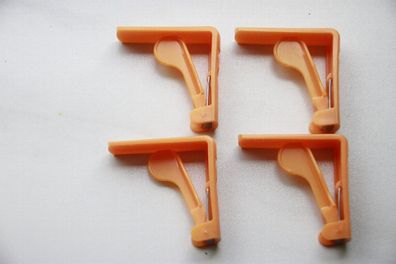 4 Qualitäts Orange Tischtuchklammer Tischdeckenhalter Tischdecken Klammer Halter