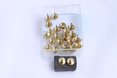 100 Qualitäts Ziernägel Polsternägel Nagel - Made in Germany- 11mm gold