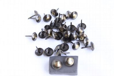 25 Qualitäts Ziernägel Polsternägel Nagel Made in Germany 11mm brüniert braun