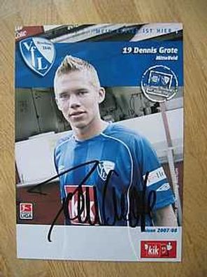 VfL Bochum Saison 07/08 Dennis Grote Autogramm