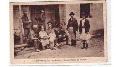 38611 Ak Einquartierung im Bauernhaus in Serbien 1915