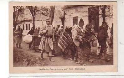 38610 Ak Serbische Franktireurs auf dem Transport 1915
