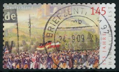 BRD 2007 Nr 2605 gestempelt X84A61A