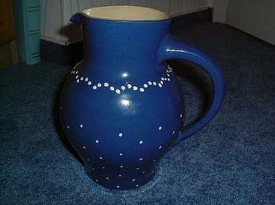 Krug aus Keramik-blau gemustert