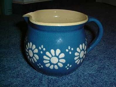 Krug aus Keramik-blau gemustert-2