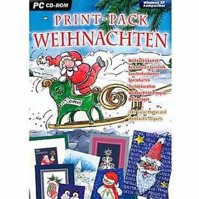 PC-Software Weihnachten Deko basteln gestalten Weihnachtsdeko Print-Pack