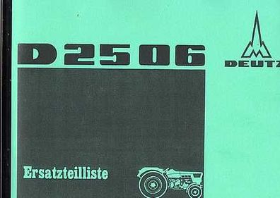 Ersatzteileliste Deutz D 25 06, Frontlader Ausrüstung Stockey und Schmitz