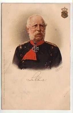 40258 Ak Lithographie sächsischer König um 1900