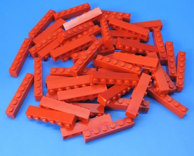 LEGO® Nr- 300921 / 1x6 Grundbaustein rot / 50 Stück
