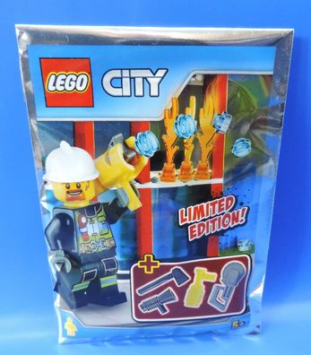 LEGO® City Limited Edition 951704 Feuerwehrmann mit Spritze und Zubehör/ Polybag