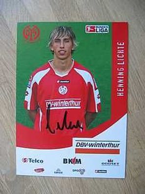 1. FSV Mainz 05 Saison 05/06 Henning Lichte Autogramm