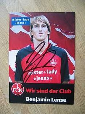 1. FC Nürnberg Saison 05/06 Benjamin Lense Autogramm