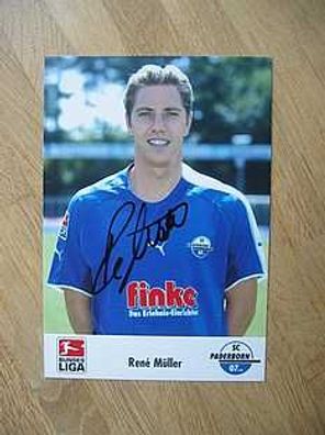 SC Paderborn 07 Saison 05/06 Rene Müller Autogramm